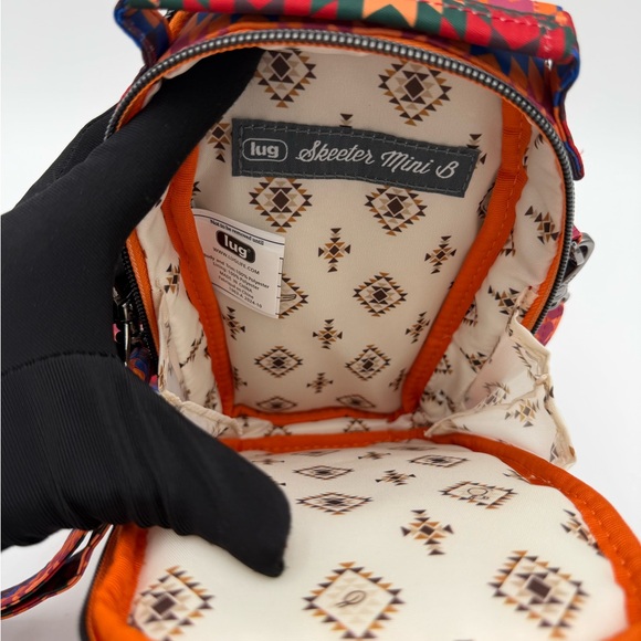 Lug Skeeter Mini B Crossbody Bag. Bargello Mountains Print. - Picture 10 of 14